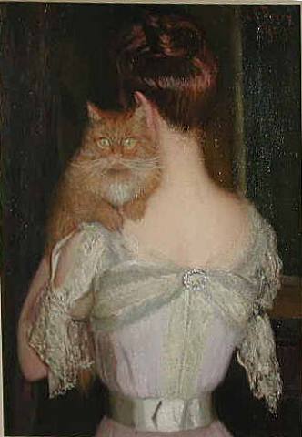 Woman with Cat